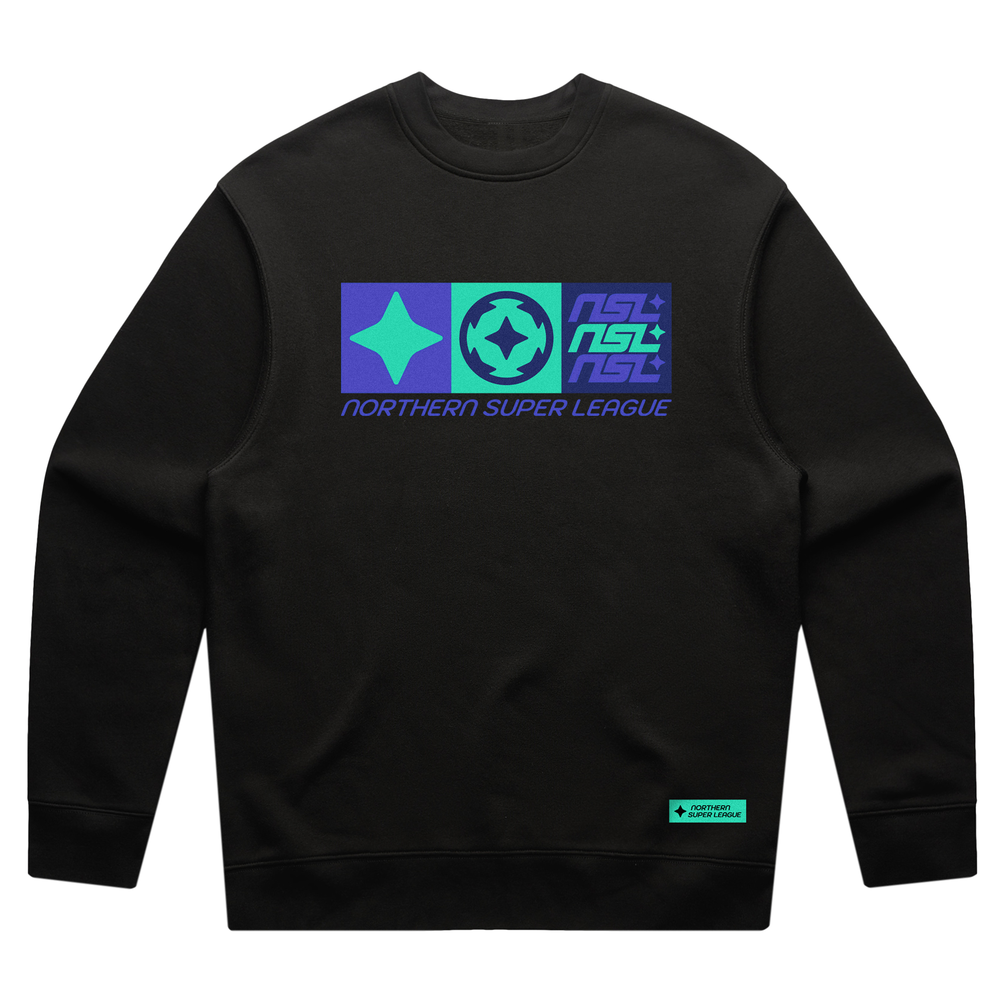 NSL - Blocks Crewneck - Black