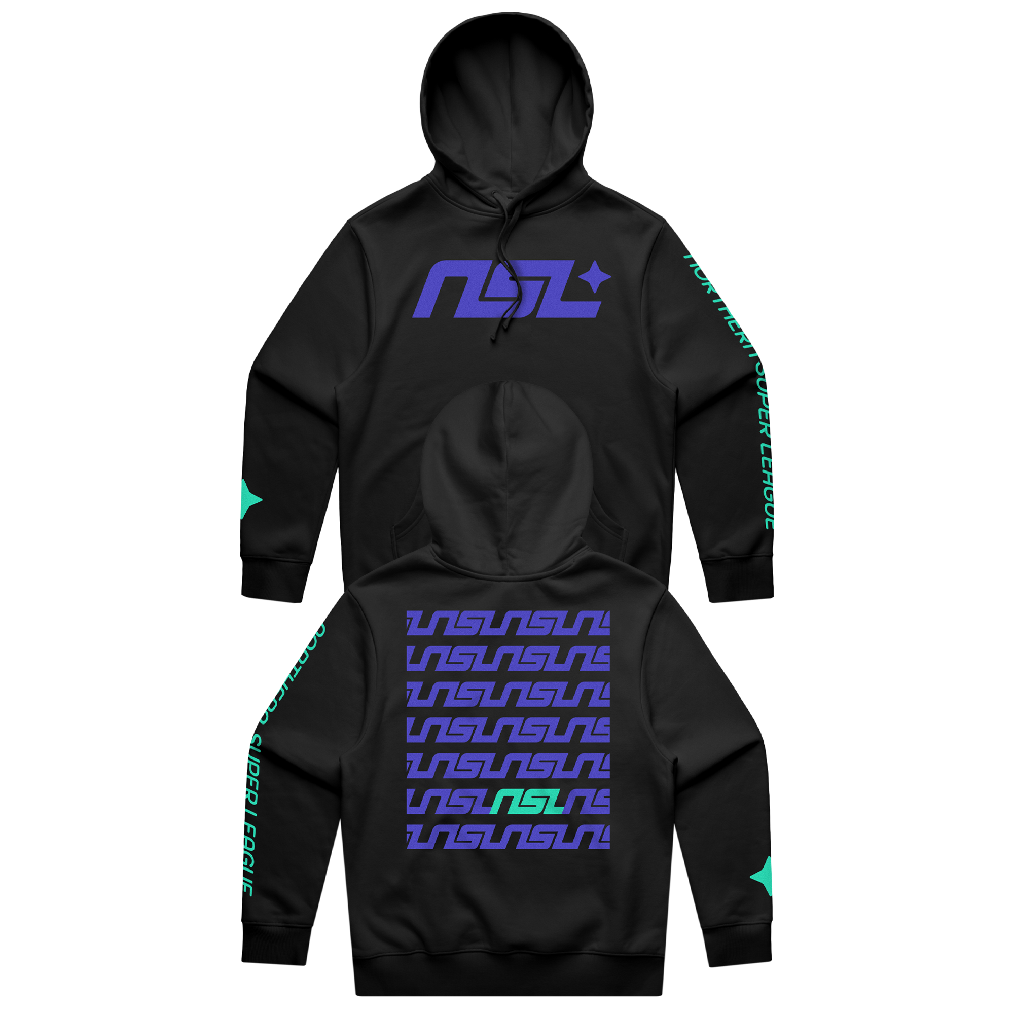 NSL - Logo Unisex Hoodie - Black
