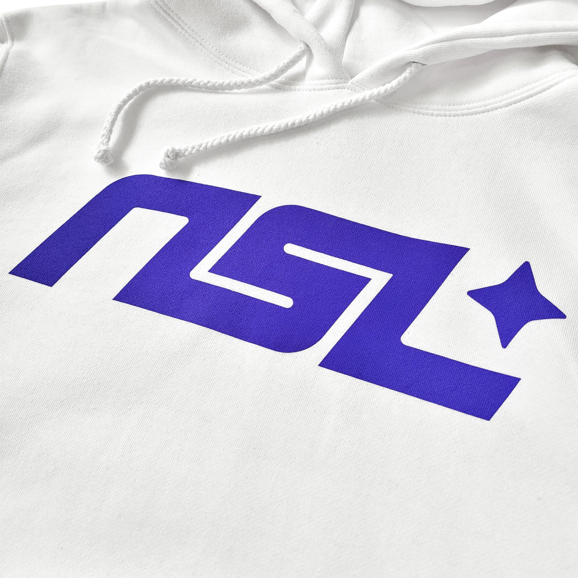 NSL - Logo Unisex Hoodie - White