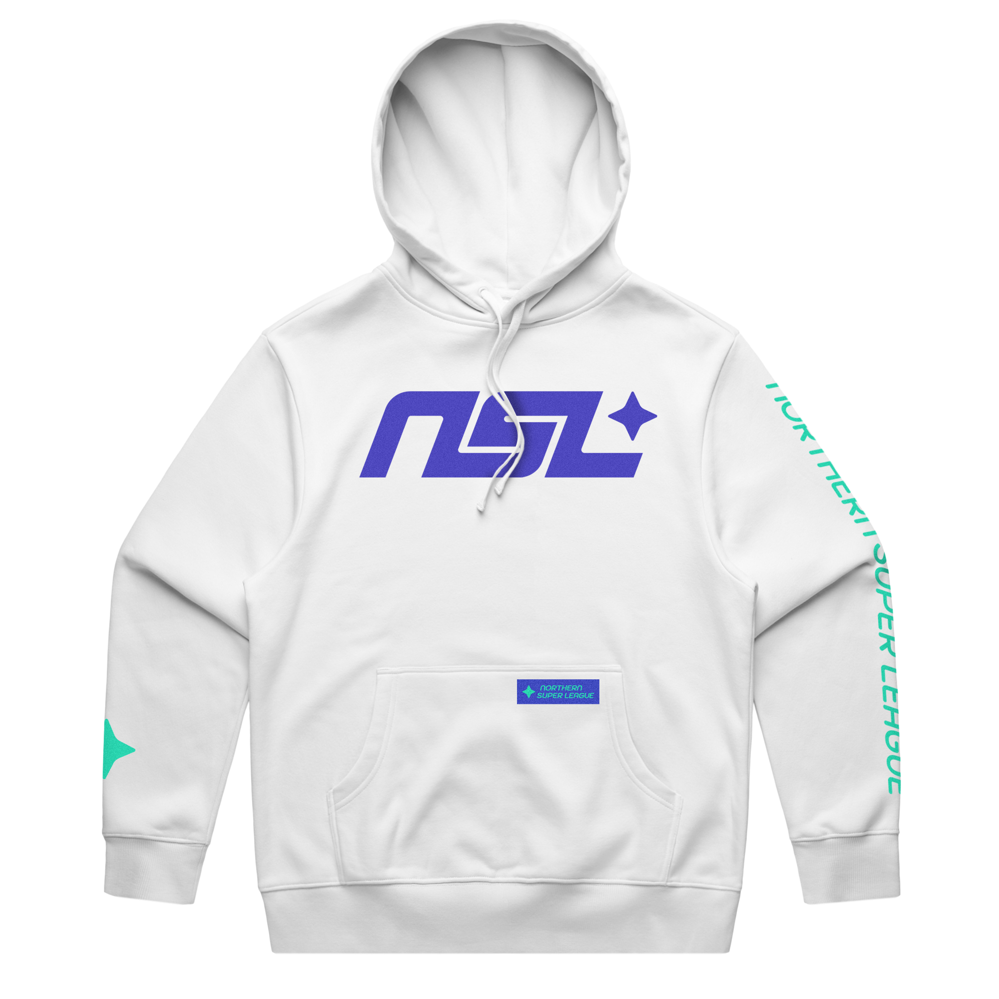 NSL - Logo Unisex Hoodie - White