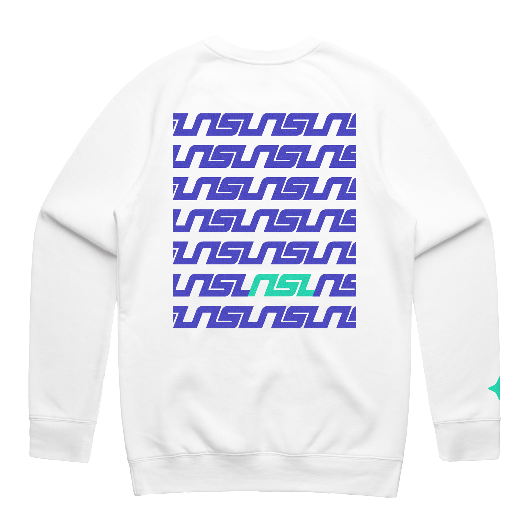 NSL - Logo Crewneck - White