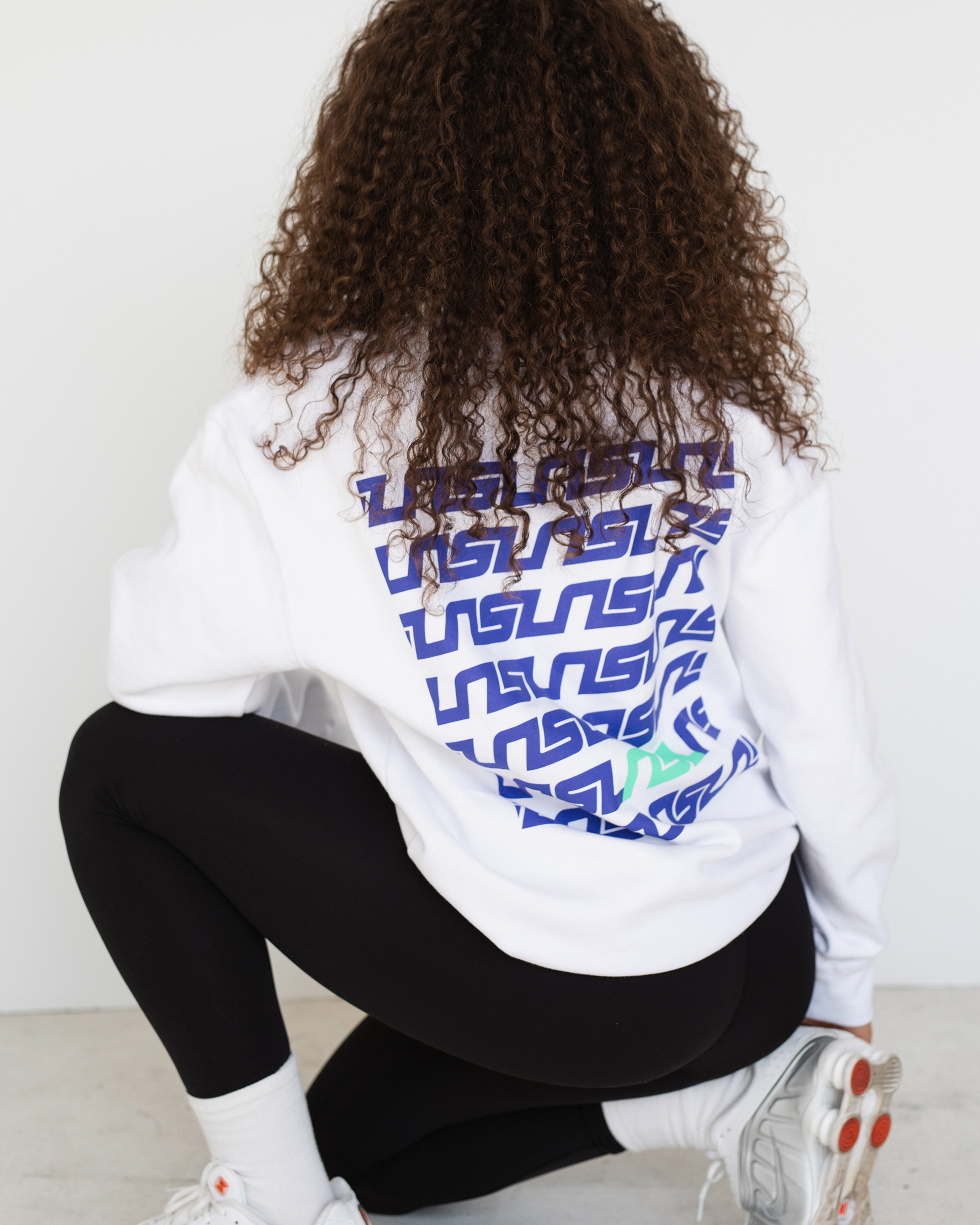 NSL - Logo Crewneck - White