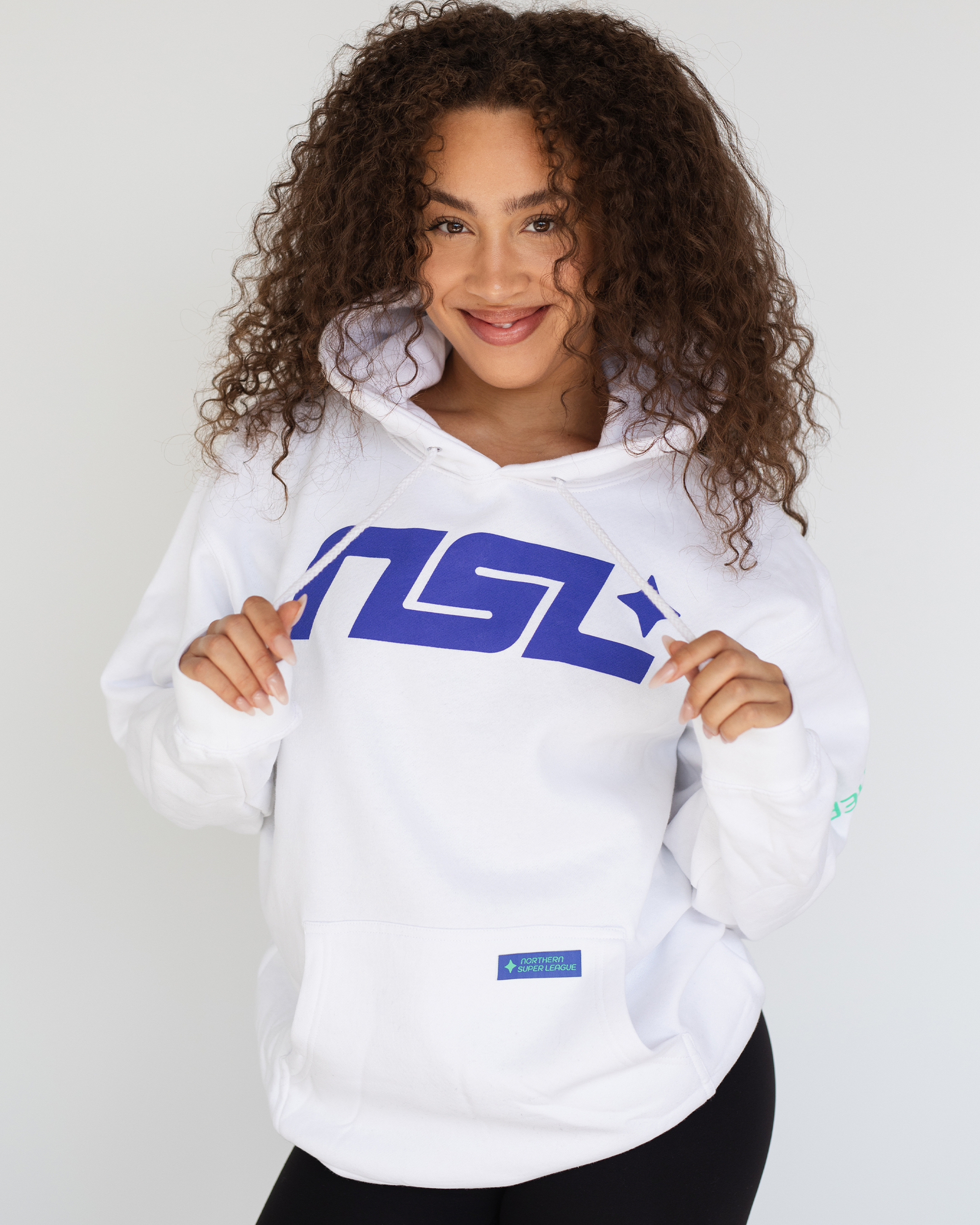 NSL - Logo Unisex Hoodie - White